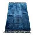 Wholesale Embossed Compound Islam Prayer Mat Rug High Grade Flannel Prayer Muslim Mat